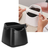 Coffee Knock Box Drop Resistant Prevent Slip Small Knock Container with Removable Knock Bar for Coffee Ground Black