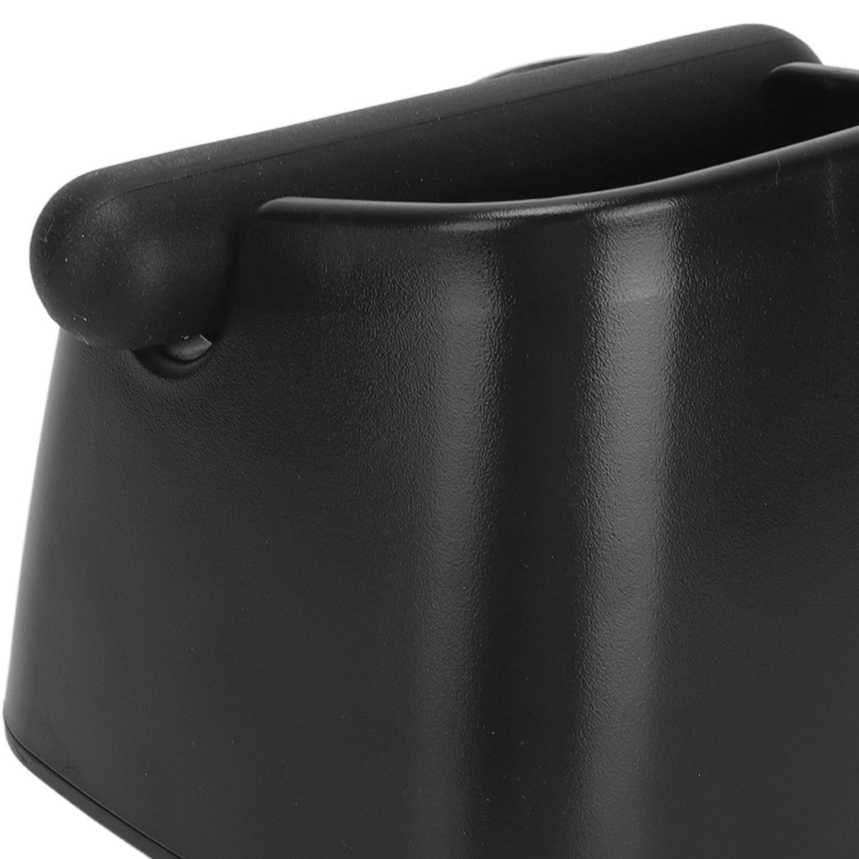 Coffee Knock Box Drop Resistant Prevent Slip Small Knock Container with Removable Knock Bar for Coffee Ground Black