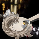 Stainless Steel Bar Strainer Multifunctional Cocktail Strainer Kitchen Household Wine Filter Colander