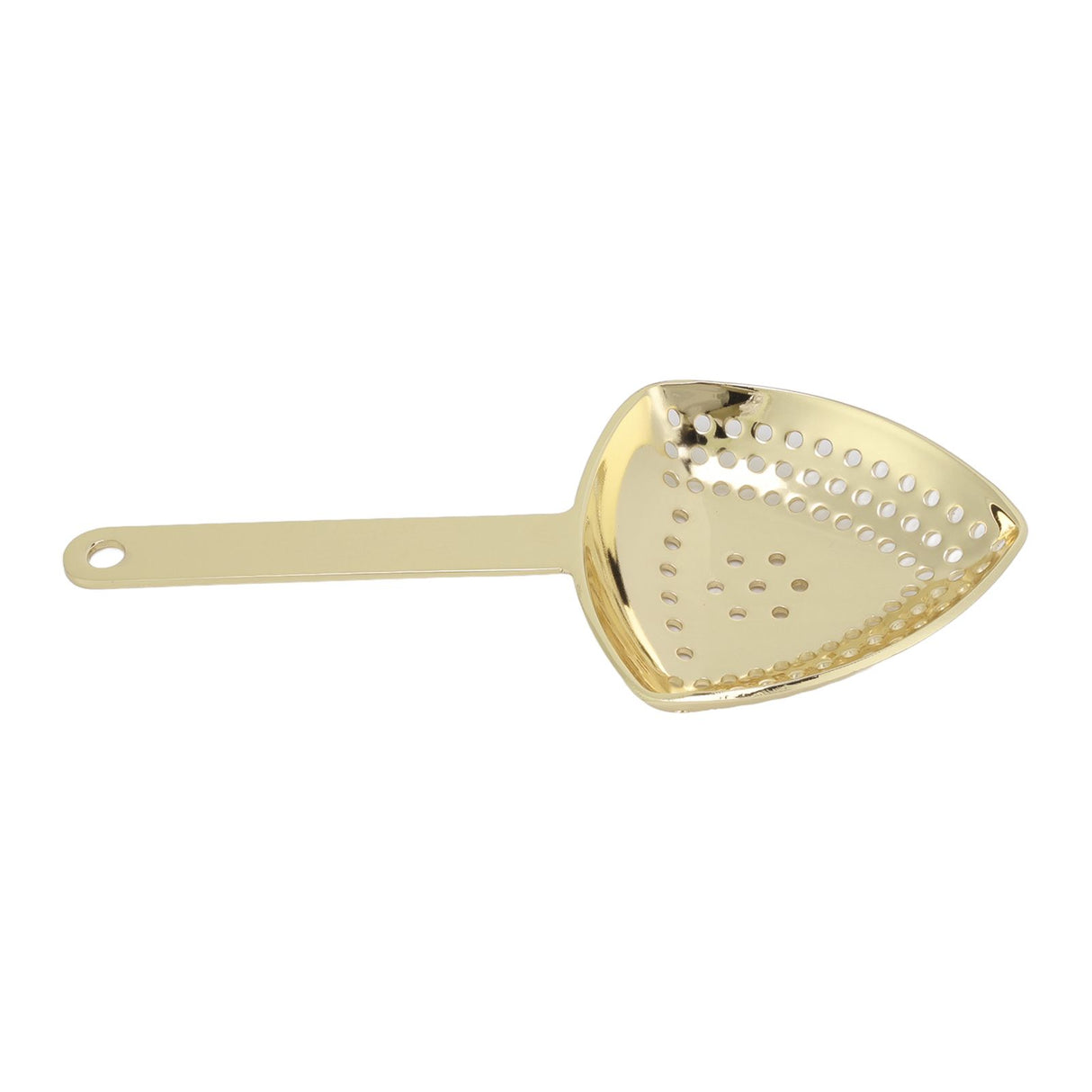 Triangular Cocktail Strainer No Breakage Anti Rust Fine Filtration Decorative Professional Ice Strainer for Bar Home Gold Plated