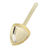 Triangular Cocktail Strainer No Breakage Anti Rust Fine Filtration Decorative Professional Ice Strainer for Bar Home Gold Plated