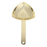Triangular Cocktail Strainer No Breakage Anti Rust Fine Filtration Decorative Professional Ice Strainer for Bar Home Gold Plated