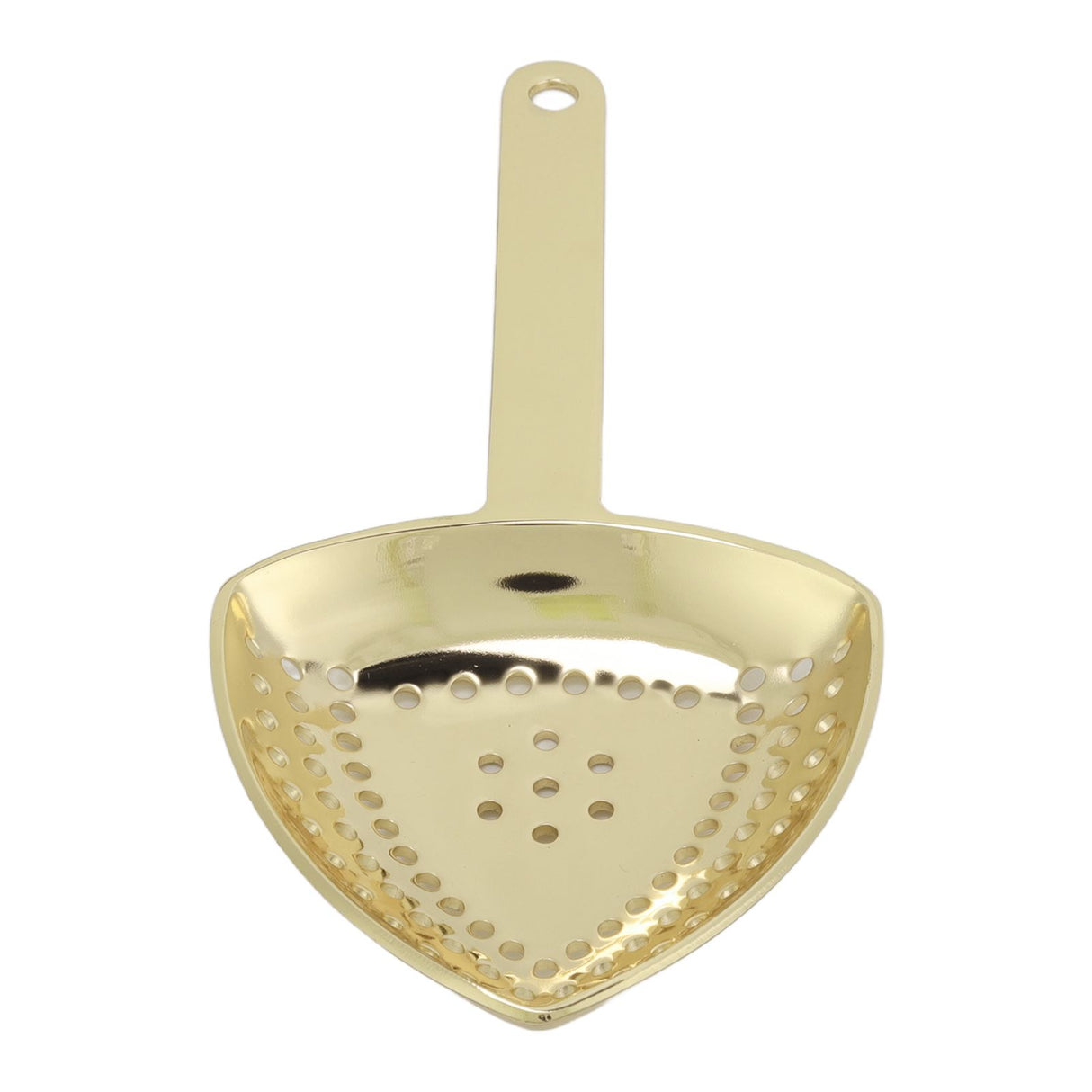 Triangular Cocktail Strainer No Breakage Anti Rust Fine Filtration Decorative Professional Ice Strainer for Bar Home Gold Plated