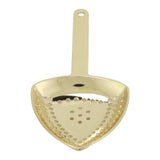Triangular Cocktail Strainer No Breakage Anti Rust Fine Filtration Decorative Professional Ice Strainer for Bar Home Gold Plated