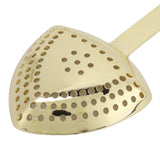 Triangular Cocktail Strainer No Breakage Anti Rust Fine Filtration Decorative Professional Ice Strainer for Bar Home Gold Plated - Extra Image