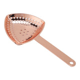 Triangular Cocktail Strainer No Breakage Anti Rust Fine Filtration Decorative Professional Ice Strainer for Bar Home Copper Plated - 45-Degree Angle