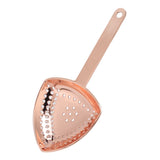 Triangular Cocktail Strainer No Breakage Anti Rust Fine Filtration Decorative Professional Ice Strainer for Bar Home Copper Plated