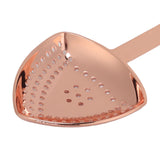 Triangular Cocktail Strainer No Breakage Anti Rust Fine Filtration Decorative Professional Ice Strainer for Bar Home Copper Plated