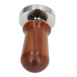 Coffee Tamper Separate Design Stainless Steel Ergonomic Wood Handle Portable Tamper Tool for Home Coffee Shop 58MM - Front View