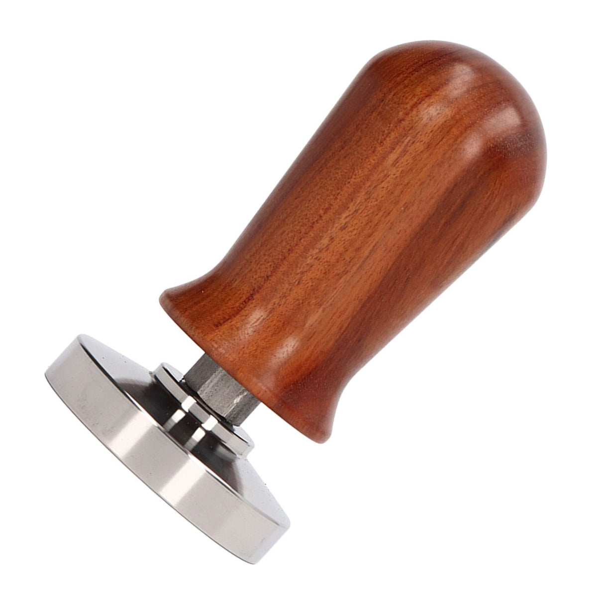 Coffee Tamper Separate Design Stainless Steel Ergonomic Wood Handle Portable Tamper Tool for Home Coffee Shop 58MM