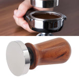 Coffee Tamper Separate Design Stainless Steel Ergonomic Wood Handle Portable Tamper Tool for Home Coffee Shop 58MM - Extra Image