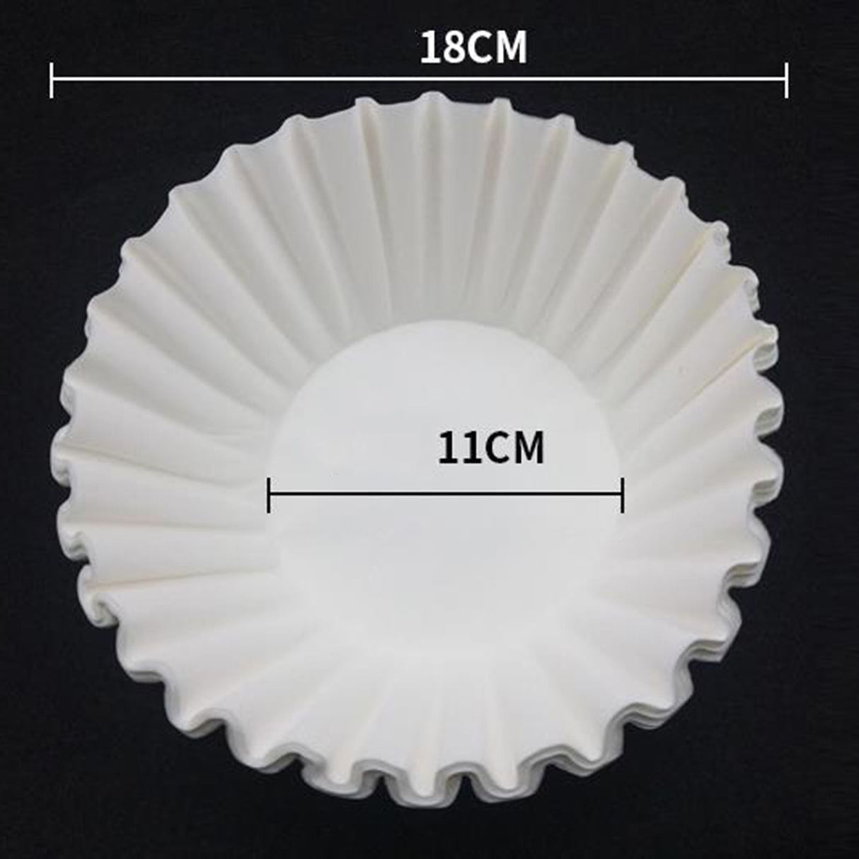Disposable Coffee Filter Set Basket Coffee Filter Paper Replacement Accessory for Coffee Maker 50 Sheet