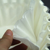 Disposable Coffee Filter Set Basket Coffee Filter Paper Replacement Accessory for Coffee Maker 100 Sheet