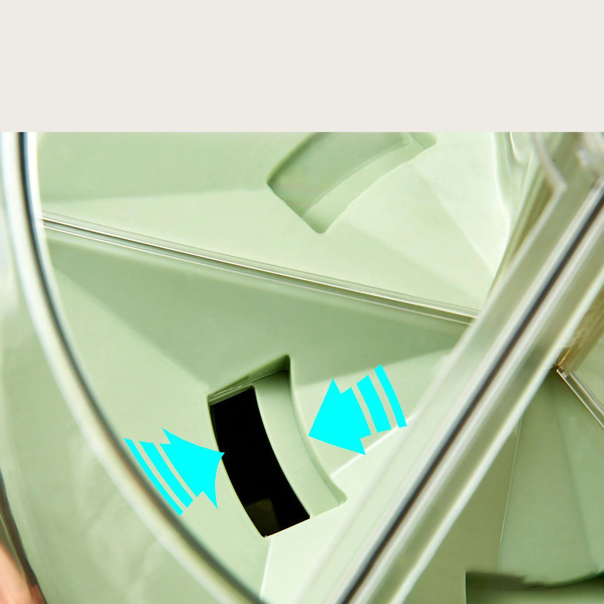 Grains Storage Box Rotatable Transparent Large Capacity Divided Bath Rice Tank Box for Kitchen
