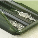 Egg Storage Box Plastic Automatic Rolling Transparent Thickened Grooved Egg Storage Container for Refrigerator Kitchen Green - Top-Down View