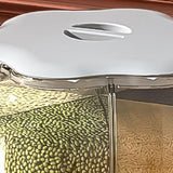 Grains Separate Storage Box Rotating Rice Bucket Food Grade Household Bean Storage Tank Large 6.5kg White