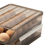 Refrigerator Preservation Storage Box Rolling Multilayer Transparent Egg Storage Box for Kitchen Two Layers
