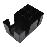 Coffee Station Organizer Multifunction Classification ABS Upright Coffee Condiment Organizer with 6 Compartments
