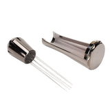 Stainless Steel Coffee Powder Stirring Tool Coffee Stirrer Distribution Tool for Home Kitchen Dinning Room Gray - 45-Degree Angle