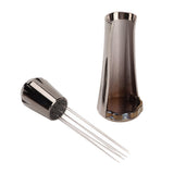 Stainless Steel Coffee Powder Stirring Tool Coffee Stirrer Distribution Tool for Home Kitchen Dinning Room Gray - Rear View