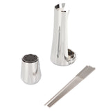 Stainless Steel Coffee Powder Stirring Tool Coffee Stirrer Distribution Tool for Home Kitchen Dinning Room Silver - Side View