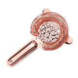 Cocktail Strainer Stainless Steel Gorgeous Glossy Bartending Ice Strainer for Bar Bartender Rose Gold