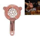 Cocktail Strainer Stainless Steel Gorgeous Glossy Bartending Ice Strainer for Bar Bartender Rose Gold - Extra Image