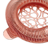 Cocktail Strainer Stainless Steel Gorgeous Glossy Bartending Ice Strainer for Bar Bartender Rose Gold - Extra Image