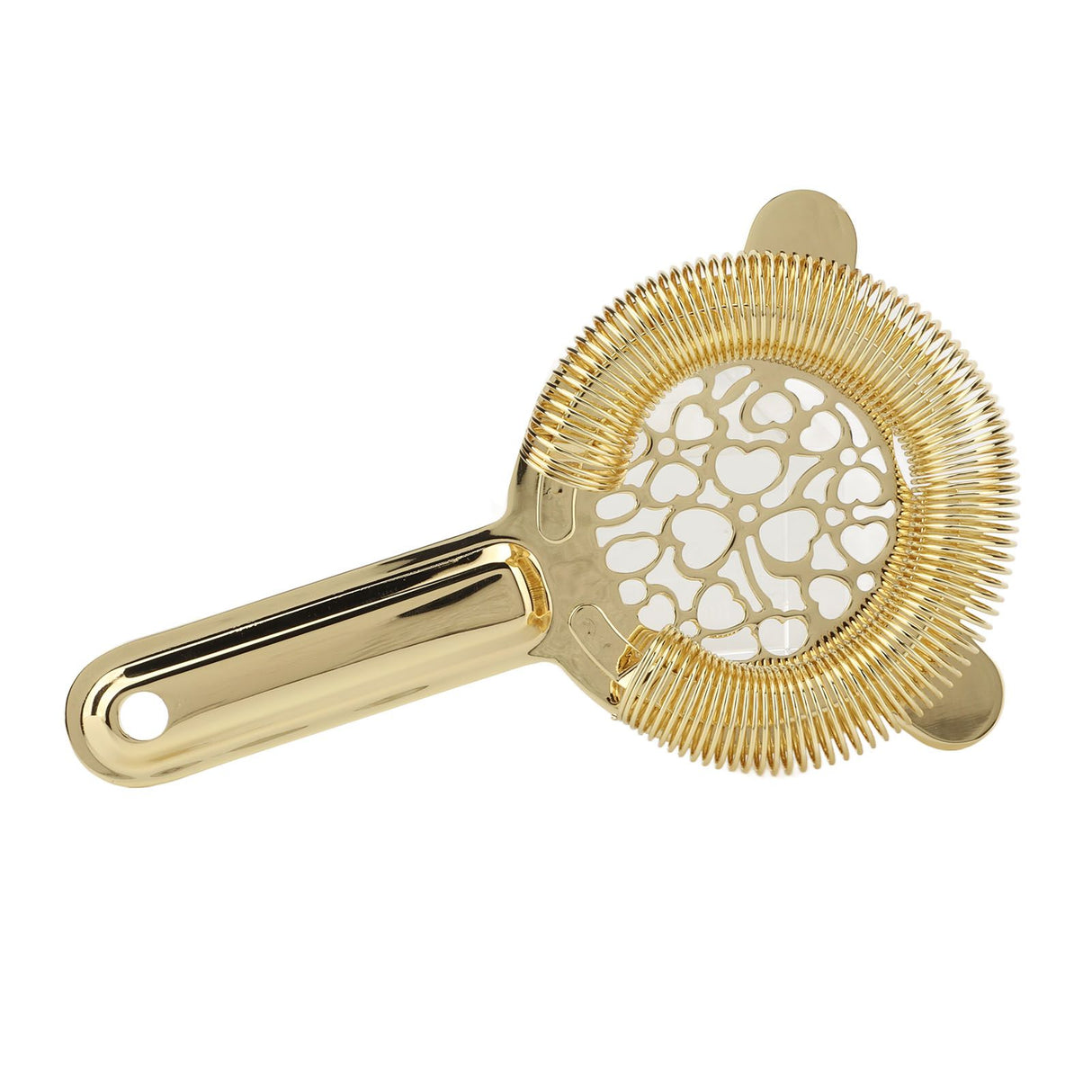 Cocktail Strainer Stainless Steel Gorgeous Glossy Bartending Ice Strainer for Bar Bartender Luxury Gold Color