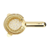 Cocktail Strainer Stainless Steel Gorgeous Glossy Bartending Ice Strainer for Bar Bartender Luxury Gold Color
