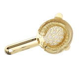 Cocktail Strainer Stainless Steel Gorgeous Glossy Bartending Ice Strainer for Bar Bartender Luxury Gold Color