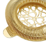 Cocktail Strainer Stainless Steel Gorgeous Glossy Bartending Ice Strainer for Bar Bartender Luxury Gold Color - Extra Image