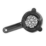 Cocktail Strainer Stainless Steel Gorgeous Glossy Bartending Ice Strainer for Bar Bartender Plated Black