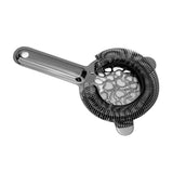 Cocktail Strainer Stainless Steel Gorgeous Glossy Bartending Ice Strainer for Bar Bartender Plated Black