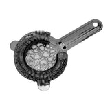 Cocktail Strainer Stainless Steel Gorgeous Glossy Bartending Ice Strainer for Bar Bartender Plated Black - Rear View