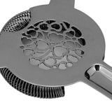 Cocktail Strainer Stainless Steel Gorgeous Glossy Bartending Ice Strainer for Bar Bartender Plated Black - Extra Image