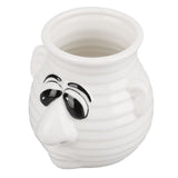 Egg Separator Funny Snot Nose Easy Operation Durable Ceramic Time Saving Egg White Separator for Egg Kitchen - Front View