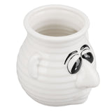 Egg Separator Funny Snot Nose Easy Operation Durable Ceramic Time Saving Egg White Separator for Egg Kitchen - Top-Down View