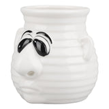 Egg Separator Funny Snot Nose Easy Operation Durable Ceramic Time Saving Egg White Separator for Egg Kitchen - Rear View