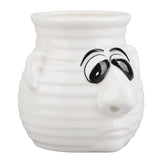 Egg Separator Funny Snot Nose Easy Operation Durable Ceramic Time Saving Egg White Separator for Egg Kitchen - Close-Up Angle