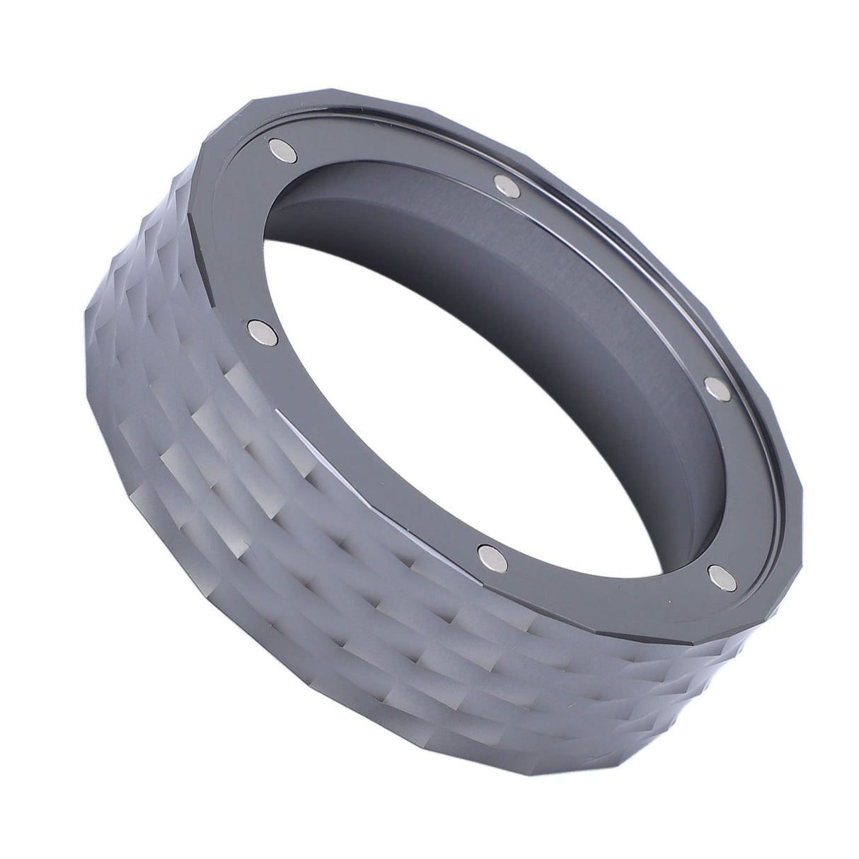 Dosing Funnel Aluminum Alloy Coffee Machine Portafilter Magnetic Coffee Dosing Ring for Home Office