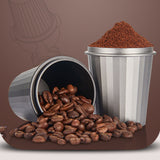 51mm Coffee Dosing Cup Aviation Aluminum Alloy Cup Powder Feeder for Coffee Maker Bean Grinder Kitchen Black
