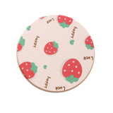 Diatomite Cup Pad 10x10cm Tea Cup Coasters Water Absorbent Pad Diatom Earth Mat for Dining Table Soap Strawberry