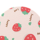 Diatomite Cup Pad 10x10cm Tea Cup Coasters Water Absorbent Pad Diatom Earth Mat for Dining Table Soap Strawberry - Front View