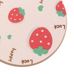 Diatomite Cup Pad 10x10cm Tea Cup Coasters Water Absorbent Pad Diatom Earth Mat for Dining Table Soap Strawberry