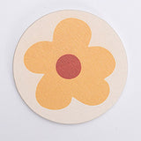 Diatomite Cup Pad 10x10cm Tea Cup Coasters Water Absorbent Pad Diatom Earth Mat for Dining Table Soap Flower - Top-Down View
