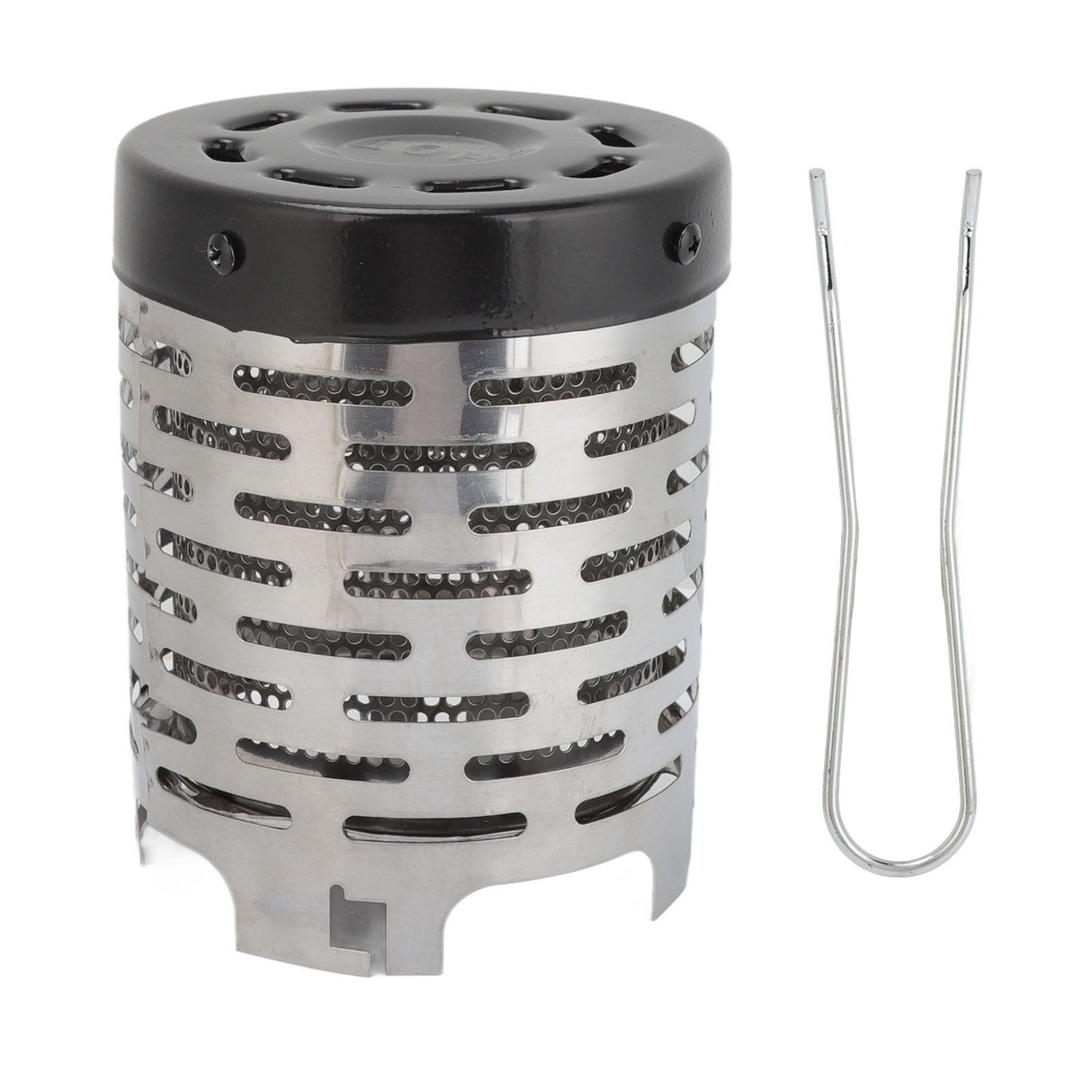 Camping Heating Stove Cover Stainless Steel High Temperature Resistant Camping Mini Heater Tent Heating Cover