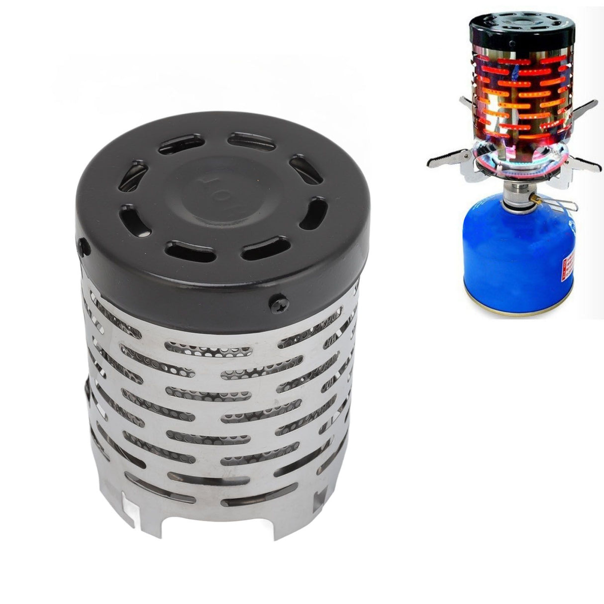 Camping Heating Stove Cover Stainless Steel High Temperature Resistant Camping Mini Heater Tent Heating Cover