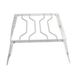 Stove Stand Rack Stainless Steel Silver Foldable Multifunctional Portable Picnic Pot Bracket for Camping Traveling - Extra Image