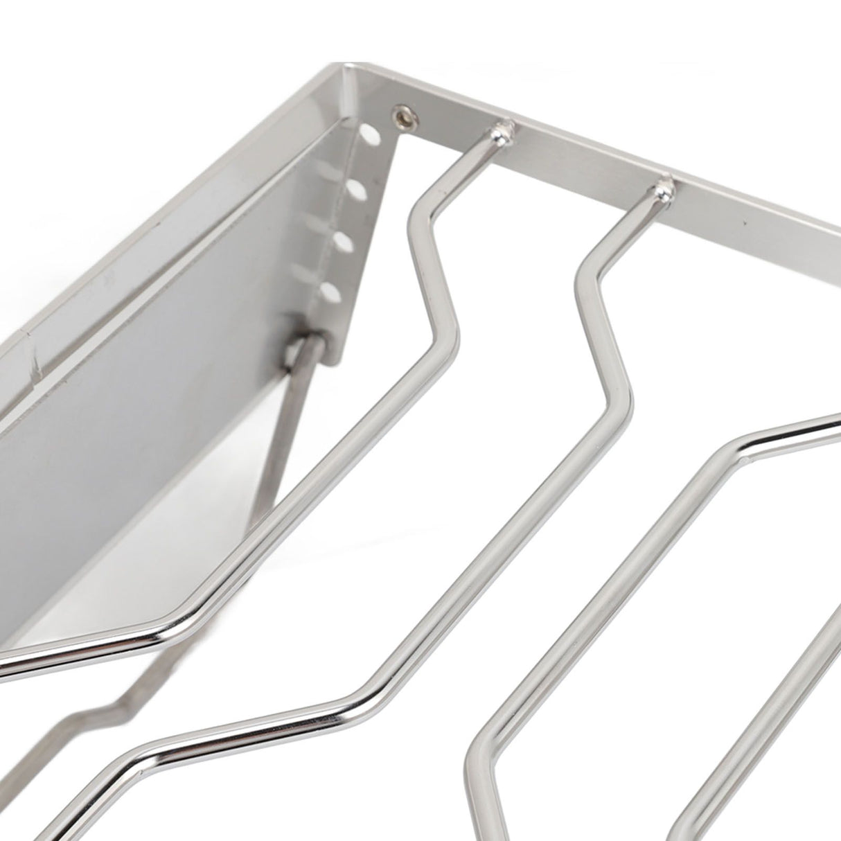 Stove Stand Rack Stainless Steel Silver Foldable Multifunctional Portable Picnic Pot Bracket for Camping Traveling